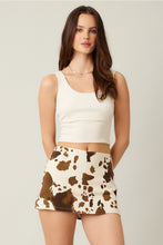 Cow Print Skort