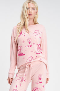 FINAL SALE Cowgirl PJ Top