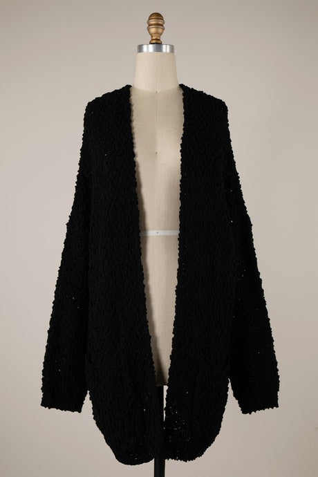 FINAL SALE Shannon Cardigan-Black