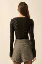 Trista Lace Top-Black