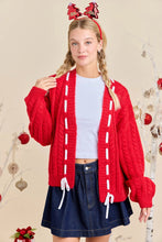 Cassie Red Cardigan