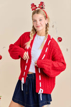 Cassie Red Cardigan