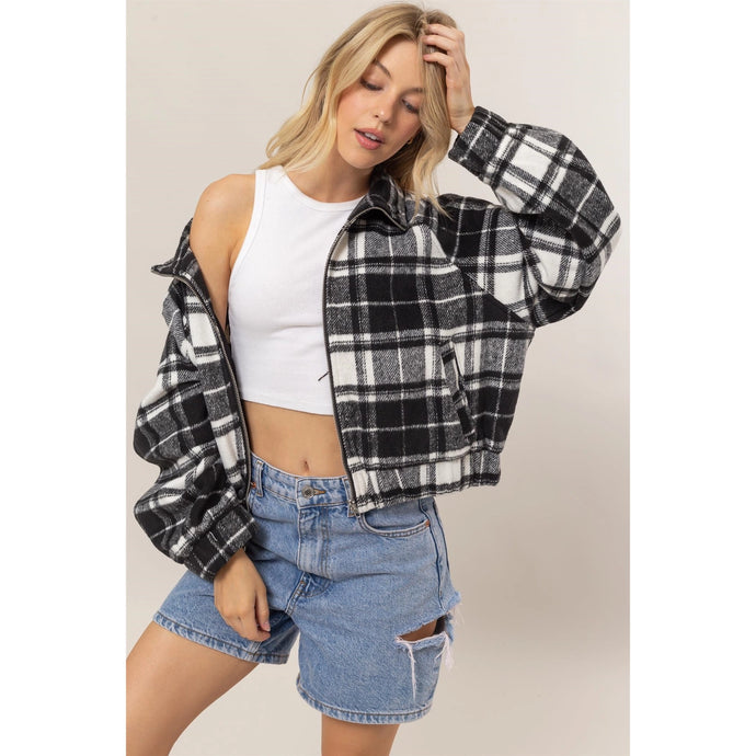 Pia Plaid Jacket