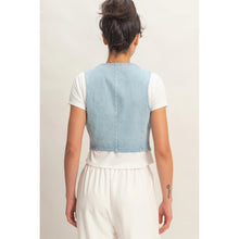 Katy Vest-Light Denim