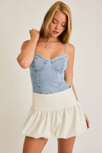 Reba Denim Bodysuit-Light Denim