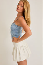 Reba Denim Bodysuit-Light Denim