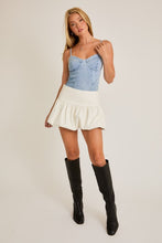 Reba Denim Bodysuit-Light Denim