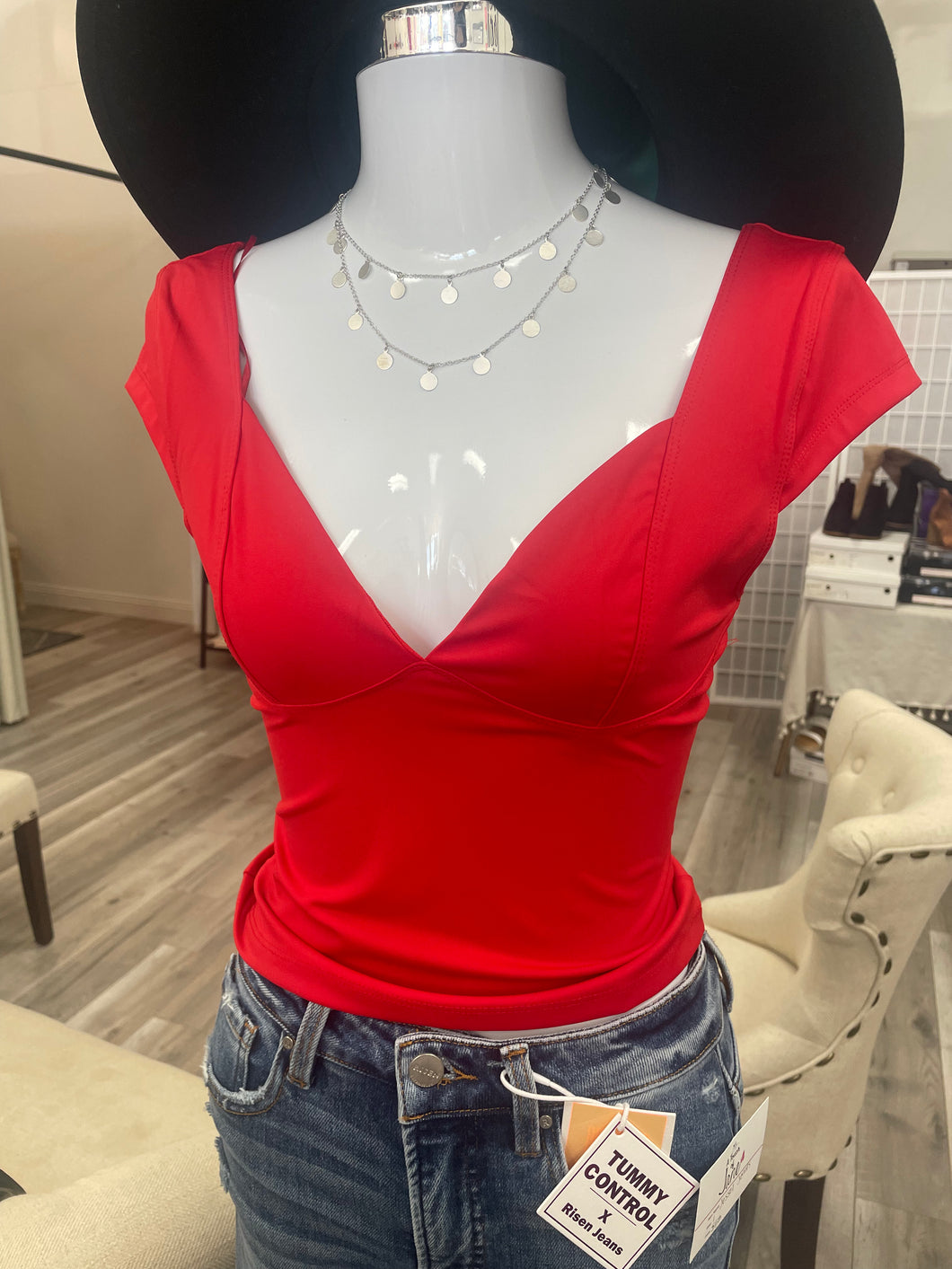 Penelope Top-Red