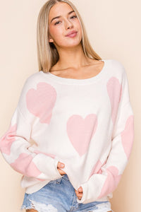 FINAL SALE Carrie Heart Sweater
