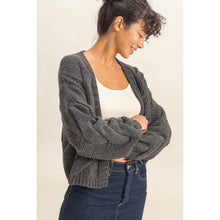Greer Cardigan-Charcoal