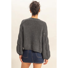 Greer Cardigan-Charcoal