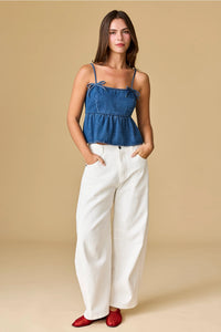 Erin Denim Top