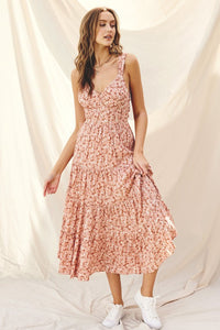 FINAL SALE Tiana Midi Dress-Blush