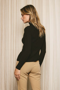 Bessa Turtleneck Sweater-Black