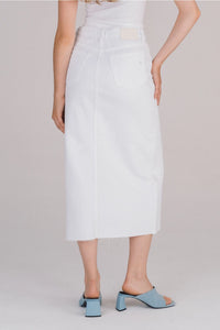 Greta Midi Skirt-white
