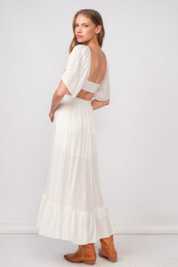 FINAL SALE Alexandra Dress-white
