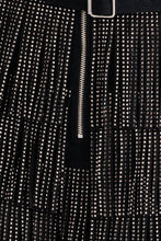 Fiona Fringe Shorts-Black