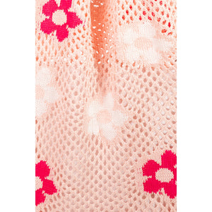 Floral Tote Bag-Pink