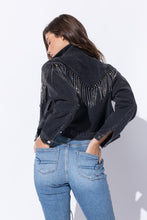 Rhinestone Jacket-black