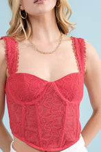 Kirsten Corset Top-Red
