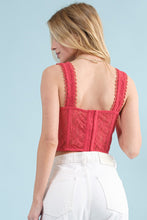 Kirsten Corset Top-Red