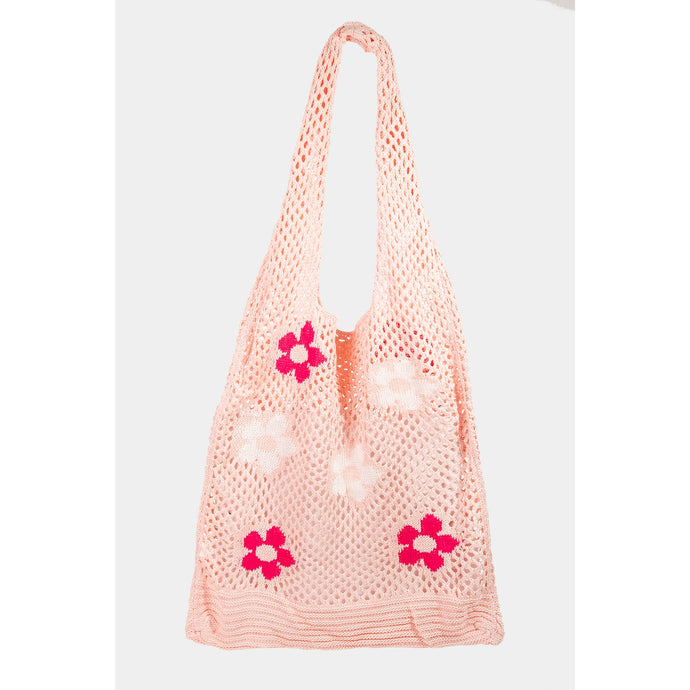 Floral Tote Bag-Pink
