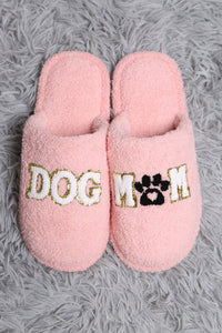 Dog Mom Slippers-Pink