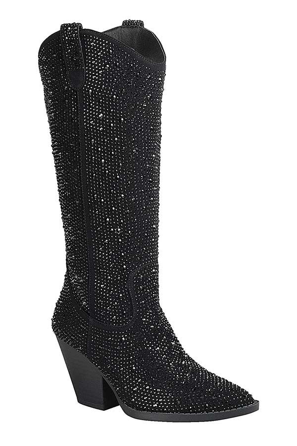 River Rhinestone Boots