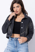 Rhinestone Jacket-black