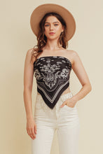 Becca Bandana Top-Black