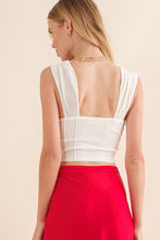 Charli Corset Top-White