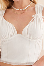 Charli Corset Top-White