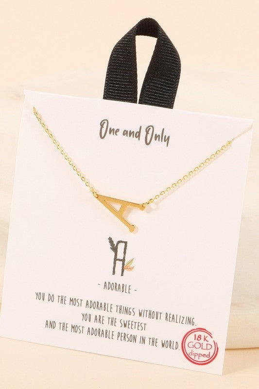 Mini Initial Necklace