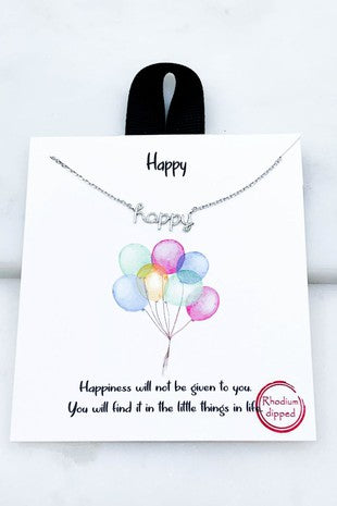 Happy Necklace