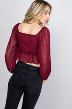 Royce Top- Burgundy