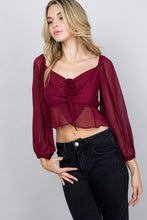 Royce Top- Burgundy
