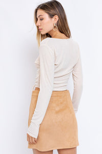 FINAL SALE Molly Top- Light Taupe