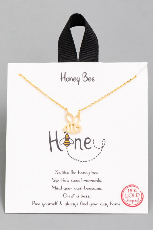 Honey Bee Necklace