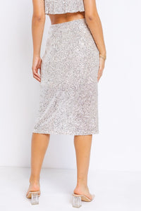FINAL SALE Chrissy Sequin Skirt