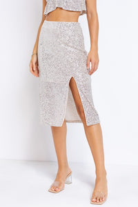 FINAL SALE Chrissy Sequin Skirt