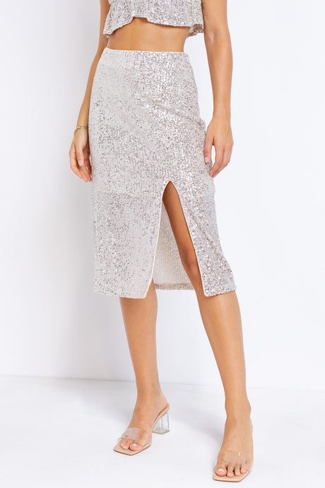 FINAL SALE Chrissy Sequin Skirt