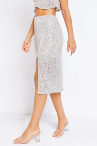 FINAL SALE Chrissy Sequin Skirt