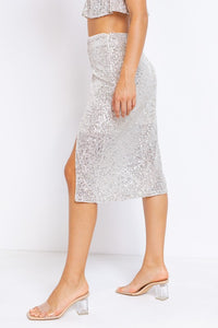 FINAL SALE Chrissy Sequin Skirt