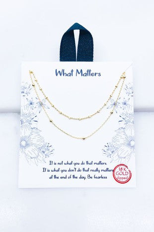 What Matters Necklace