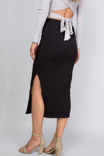Cecily Midi Skirt-Black
