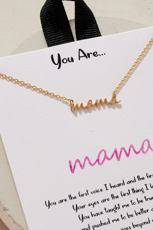 You Are Mama Necklace