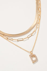 Initial Layered Necklace