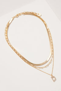 Initial Layered Necklace