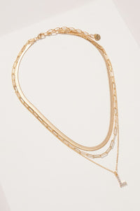 Initial Layered Necklace