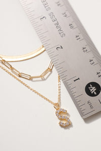 Initial Layered Necklace